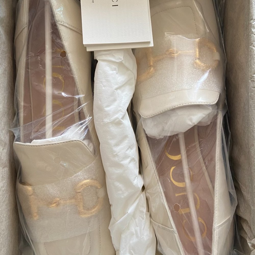Gucci Malaga leather flats  38IT  Never worn, with tag   White, Leather - Picture 4 of 7